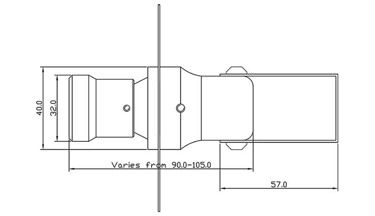 fiber optic framing projector cad image