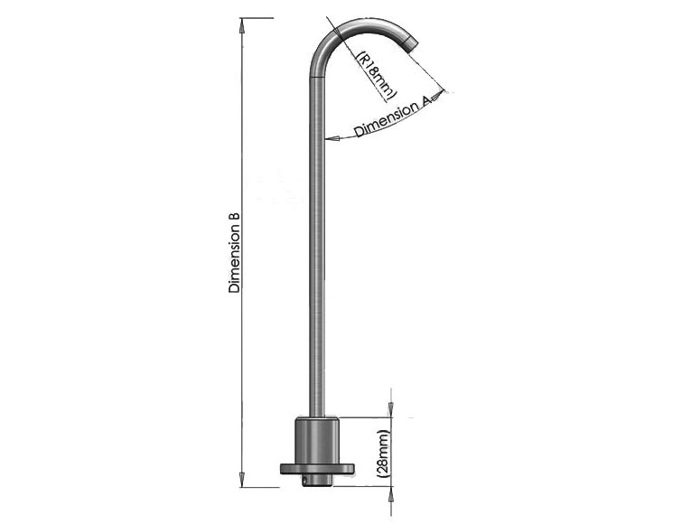 fiber optic mini crook cad image