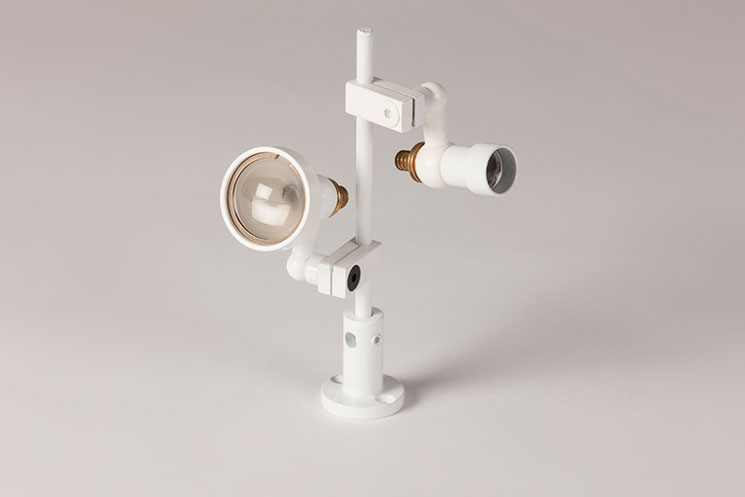fiber optic rod and clamp lighting system
