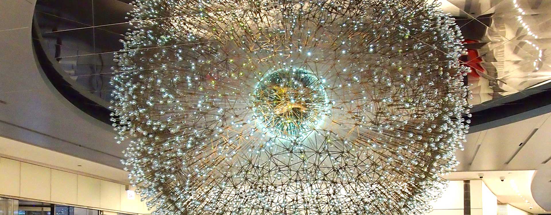 fiber optic lighting in the hancock center