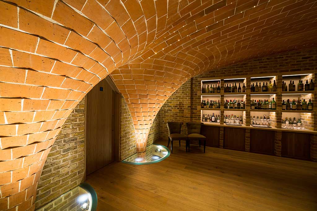 fiber optic lighting in berry bros & rudd wine merchants