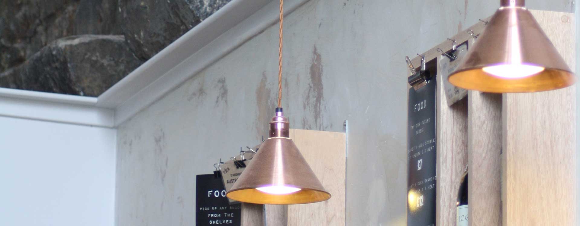 led lighting in vino wines edinburgh store