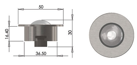 13d downlight fitting cad image