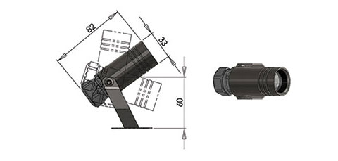 1d downlight fitting cad image