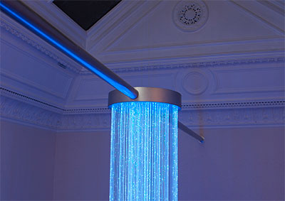 custom fiber optic chandelier design and manufacture