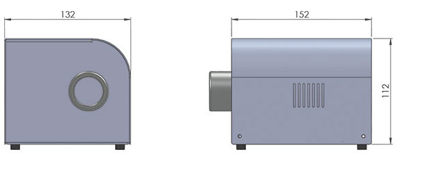 cad image of luna decorative fiber optic illuminator