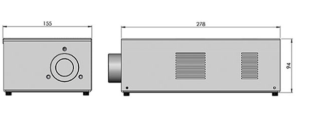 cad image of sirius fiber optic illuminator