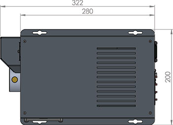 cad image of sirius s decorative fiber optic illuminator
