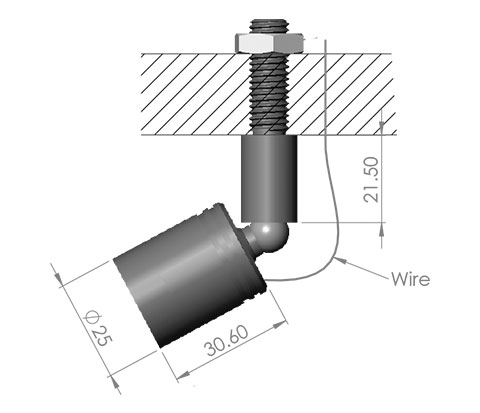 bloom mx led fitting cad image