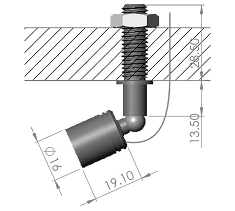 bloom sx led fitting cad image