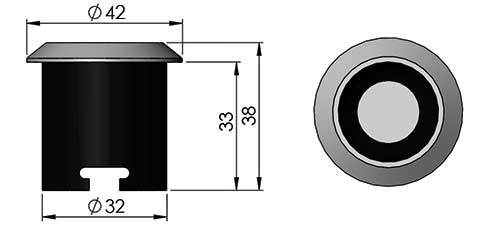 ld1 led fitting cad image