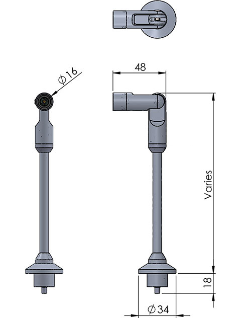 lpv2 led fitting cad image