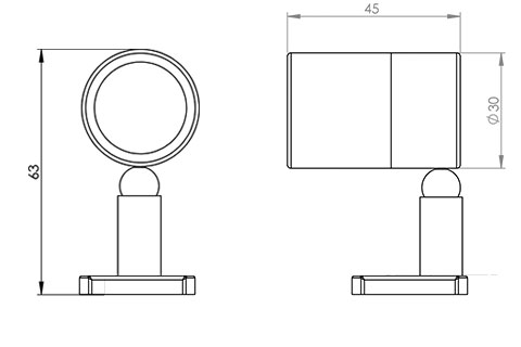 mbl3 led fitting cad image