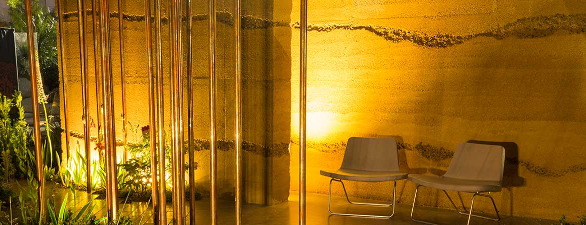 fiber optic lighting in the cloudy bay garden