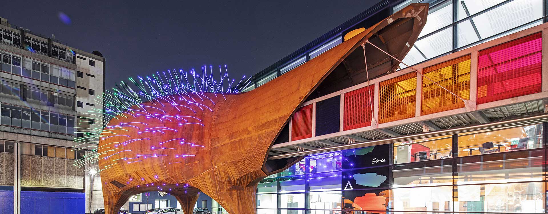 neuron pod fiber optic lighting