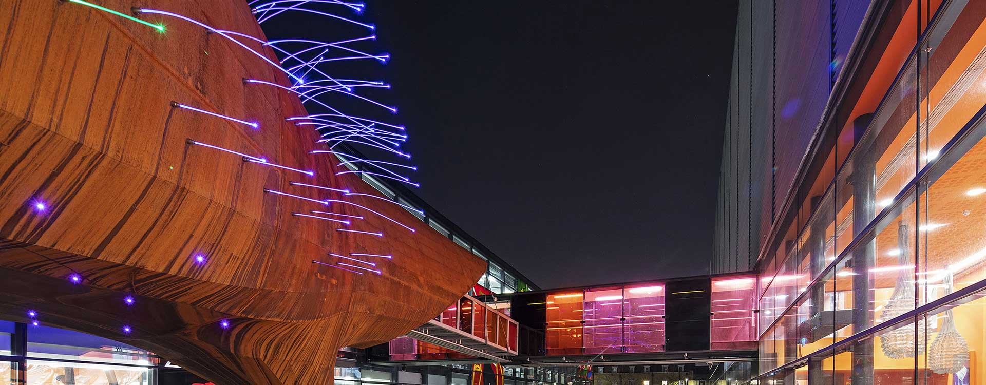 neuron pod fiber optic lighting