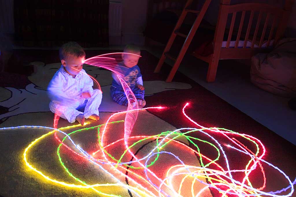 opulence fiber optic hanrness for sensory use